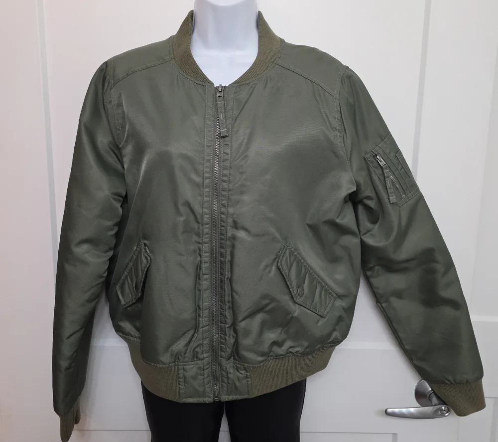 Hollister Olive Green Bomber Jacket